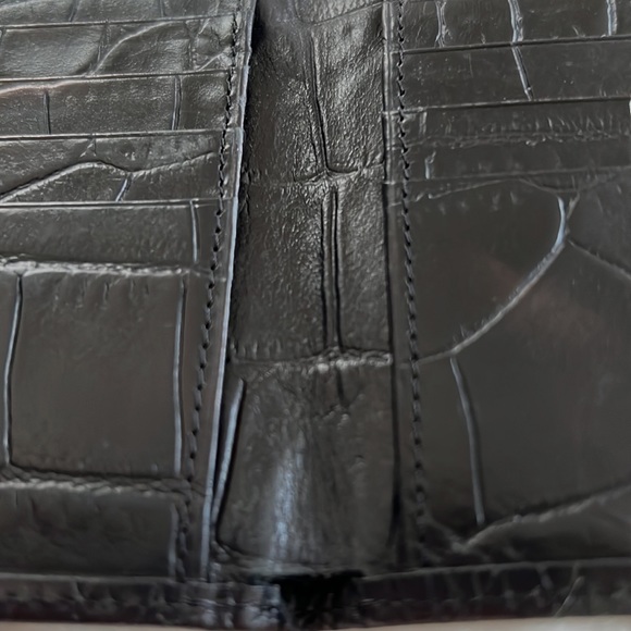 Versace authentic crocodile print leather Wallet for men - Picture 6 of 8